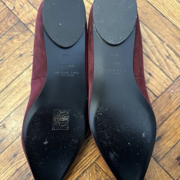 NEW! Michael Kors Collection Kallie Runway Lace Up Flat in Genuine Suede - Picture 7 of 7